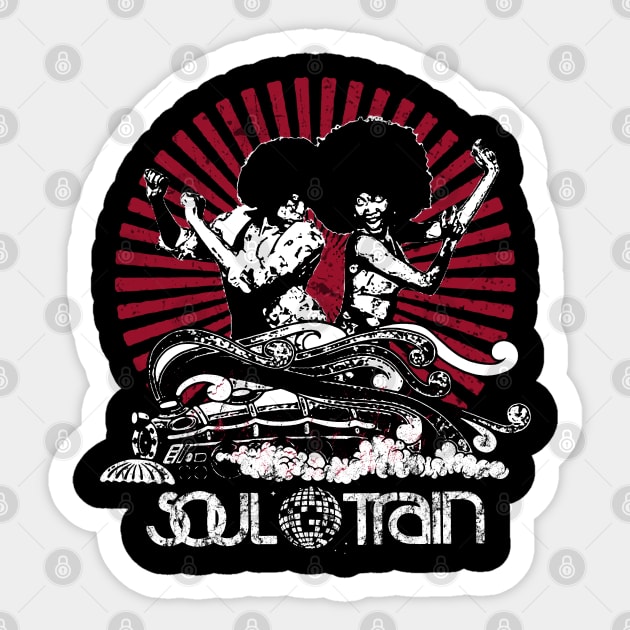 Vintage Soul Train Sticker by MATERAZEKA